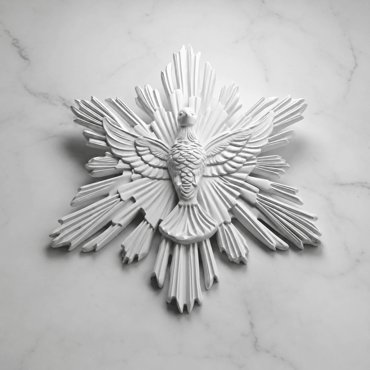 Divino Espírito Santo Decorativo – Símbolo de Fé para Parede, Altar e Ambiente Religioso
